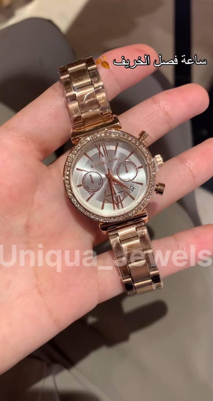 Duo-Ton Brillant – Design Chronographe avec Strass